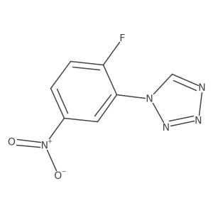 1-(2-fluoro-5-nitrophenyl)-1H-tetrazole结构式