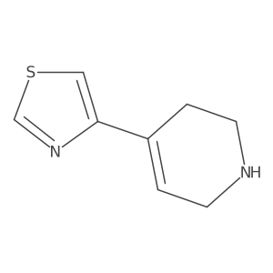 4-(1,3-Thiazol-4-yl)-1,2,3,6-tetrahydropyridine Structure