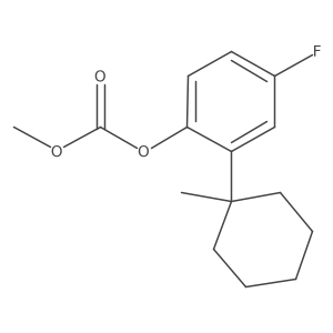 4-Fluoro-2-(1-methylcyclohexyl)phenyl methyl carbonate结构式