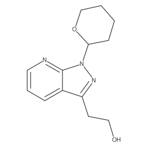 2-[1-(tetrahydro-2H-pyran-2-yl)-1H-pyrazolo[3,4-b]pyridin-3-yl]ethanol Structure
