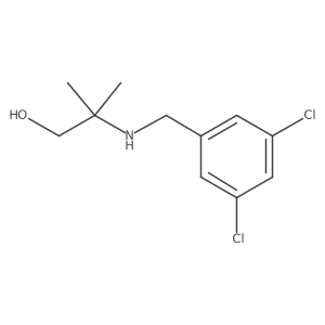 2-{[(3,5-Dichlorophenyl)methyl]amino}-2-methylpropan-1-ol结构式