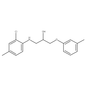 1-[(2-Chloro-4-methylphenyl)amino]-3-(3-methylphenoxy)-2-propanol结构式