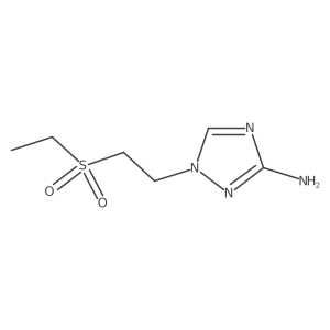 1-(2-(Ethylsulfonyl)ethyl)-1h-1,2,4-triazol-3-amine Structure