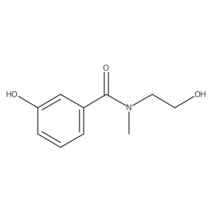 3-hydroxy-N-(2-hydroxyethyl)-N-methylbenzamide结构式