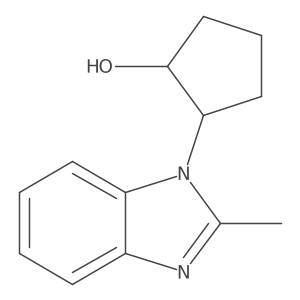 2-(2-methyl-1H-1,3-benzodiazol-1-yl)cyclopentan-1-ol结构式