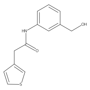 n-[3-(Hydroxymethyl)phenyl]-2-(thiophen-3-yl)acetamide Structure