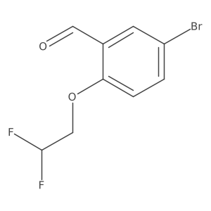 5-Bromo-2-(2,2-difluoroethoxy)benzaldehyde Structure