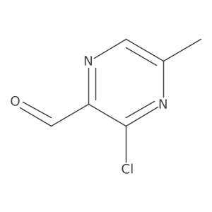 3-Chloro-5-methylpyrazine-2-carbaldehyde结构式