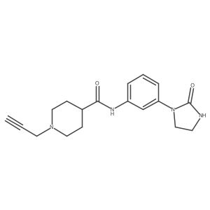 N-[3-(2-oxoimidazolidin-1-yl)phenyl]-1-(prop-2-yn-1-yl)piperidine-4-carboxamide Structure