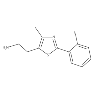 2-(2-Fluorophenyl)-4-methyl-5-thiazoleethanamine结构式