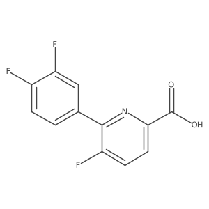 6-(3,4-Difluorophenyl)-5-fluoropicolinic acid Structure