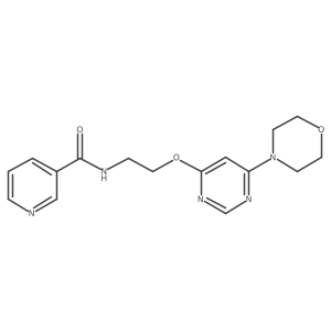 N-(2-((6-morpholinopyrimidin-4-yl)oxy)ethyl)nicotinamide Structure