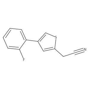 4-(2-Fluorophenyl)-2-thiopheneacetonitrile Structure