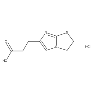 3-(2,3-Dihydroimidazo[2,1-{b}][1,3]thiazol-6-yl)propanoic acid结构式