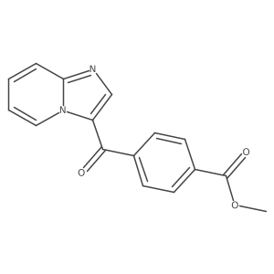 4-(Imidazo[1,2-a]pyridin-3-ylcarbonyl)benzoic acid methyl ester Structure