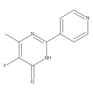 5-fluoro-6-methyl-2-(4-pyridinyl)-4(3H)-Pyrimidinone结构式