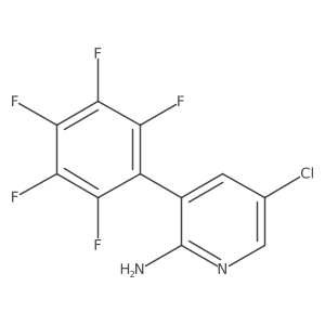 2-Amino-5-chloro-3-(perfluorophenyl)pyridine Structure