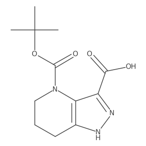4-[(tert-butoxy)carbonyl]-1H,4H,5H,6H,7H-pyrazolo[4,3-b]pyridine-3-carboxylic acid Structure