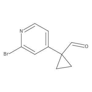 1-(2-Bromo-4-pyridinyl)cyclopropanecarboxaldehyde Structure