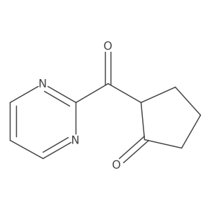 2-(Pyrimidine-2-carbonyl)cyclopentan-1-one Structure