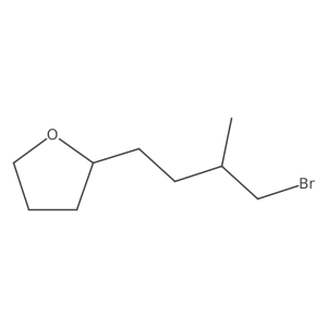 2-(4-Bromo-3-methylbutyl)oxolane结构式