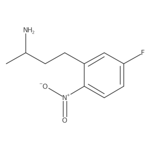 (2S)-4-(5-fluoro-2-nitrophenyl)butan-2-amine结构式