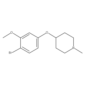 4-(4-Bromo-3-methoxyphenoxy)-1-methylpiperidine结构式