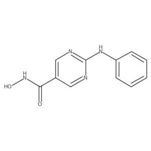 N-Hydroxy-2-(phenylamino)-5-pyrimidinecarboxamide结构式