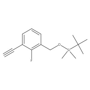 Tert-butyl[(3-ethynyl-2-fluorobenzyl)oxy]dimethylsilane Structure