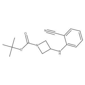 Tert-butyl 3-((2-cyanophenyl)amino)azetidine-1-carboxylate Structure
