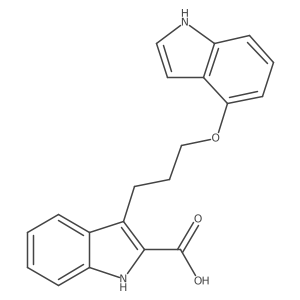 3-[3-(1H-indol-4-yloxy)propyl]-1H-indole-2-carboxylic acid Structure