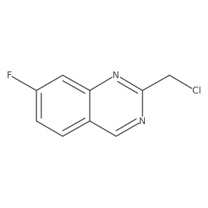 2-(Chloromethyl)-7-fluoroquinazoline Structure