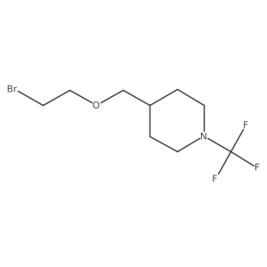 4-((2-Bromoethoxy)methyl)-1-(trifluoromethyl)piperidine Structure