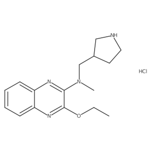 3-ethoxy-N-methyl-N-(pyrrolidin-3-ylmethyl)quinoxalin-2-amine hydrochloride Structure