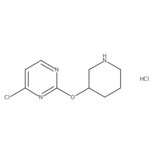 (S)-4-chloro-2-(piperidin-3-yloxy)pyrimidine hydrochloride Structure