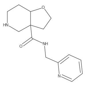 (3aR,7aR)-N-(pyridin-2-ylmethyl)octahydrofuro[3,2-c]pyridine-3a-carboxamide Structure