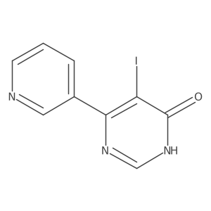 5-Iodo-6-(pyridin-3-yl)pyrimidin-4-ol Structure