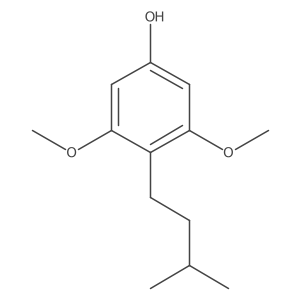 3,5-Dimethoxy-4-(3-methylbutyl)phenol结构式