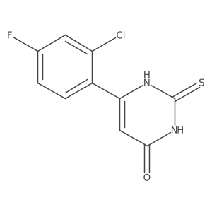 6-(2-chloro-4-fluorophenyl)-2-thioxo-2,3-dihydropyrimidin-4(1H)-one Structure
