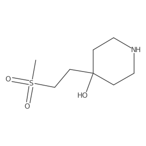 4-(2-Methanesulfonylethyl)piperidin-4-ol Structure