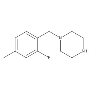 1-(2-Fluoro-4-methylbenzyl)piperazine Structure