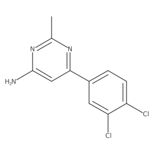 6-(3,4-Dichlorophenyl)-2-methylpyrimidin-4-amine Structure