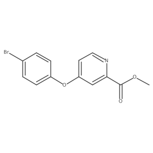 Methyl 4-(4-bromophenoxy)pyridine-2-carboxylate结构式