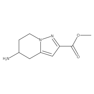 Methyl 5-amino-4,5,6,7-tetrahydropyrazolo[1,5-a]pyridine-2-carboxylate结构式