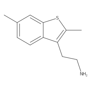 2-(2,6-Dimethyl-1-benzothiophen-3-yl)ethan-1-amine结构式
