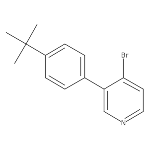 4-Bromo-3-(4-tert-butylphenyl)pyridine结构式