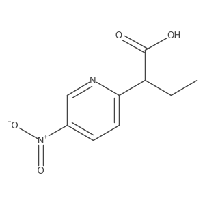 2-(5-Nitropyridin-2-yl)butanoic acid Structure