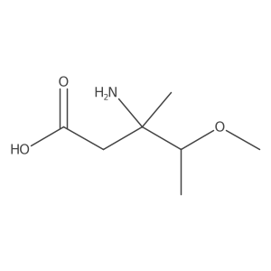 3-Amino-4-methoxy-3-methylpentanoic acid结构式