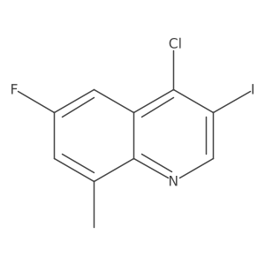 4-Chloro-6-fluoro-3-iodo-8-methylquinoline Structure
