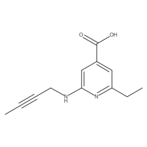 2-[(But-2-yn-1-yl)amino]-6-ethylpyridine-4-carboxylic acid Structure